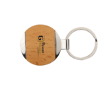 Royal Circular Wooden Keychain – Elegant, Natural & Timeless Accessory