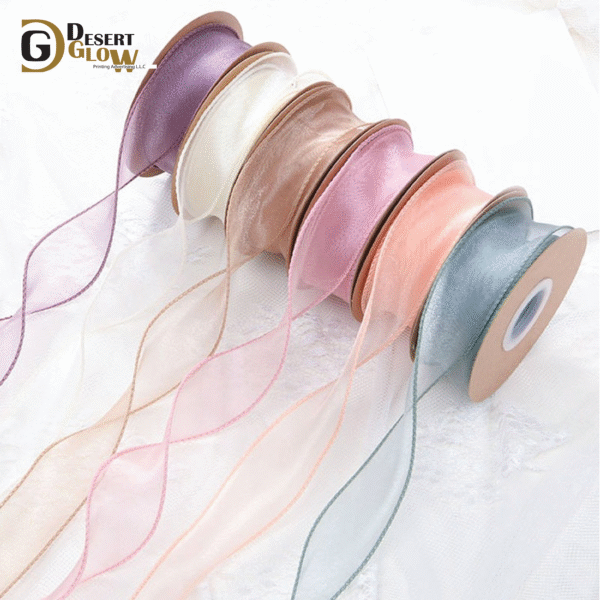 Organza Wired Sheer Ribbon – Structured Shape & Decorative Appeal