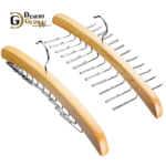 Wooden Tie Rack Hangers Rotating Twirl