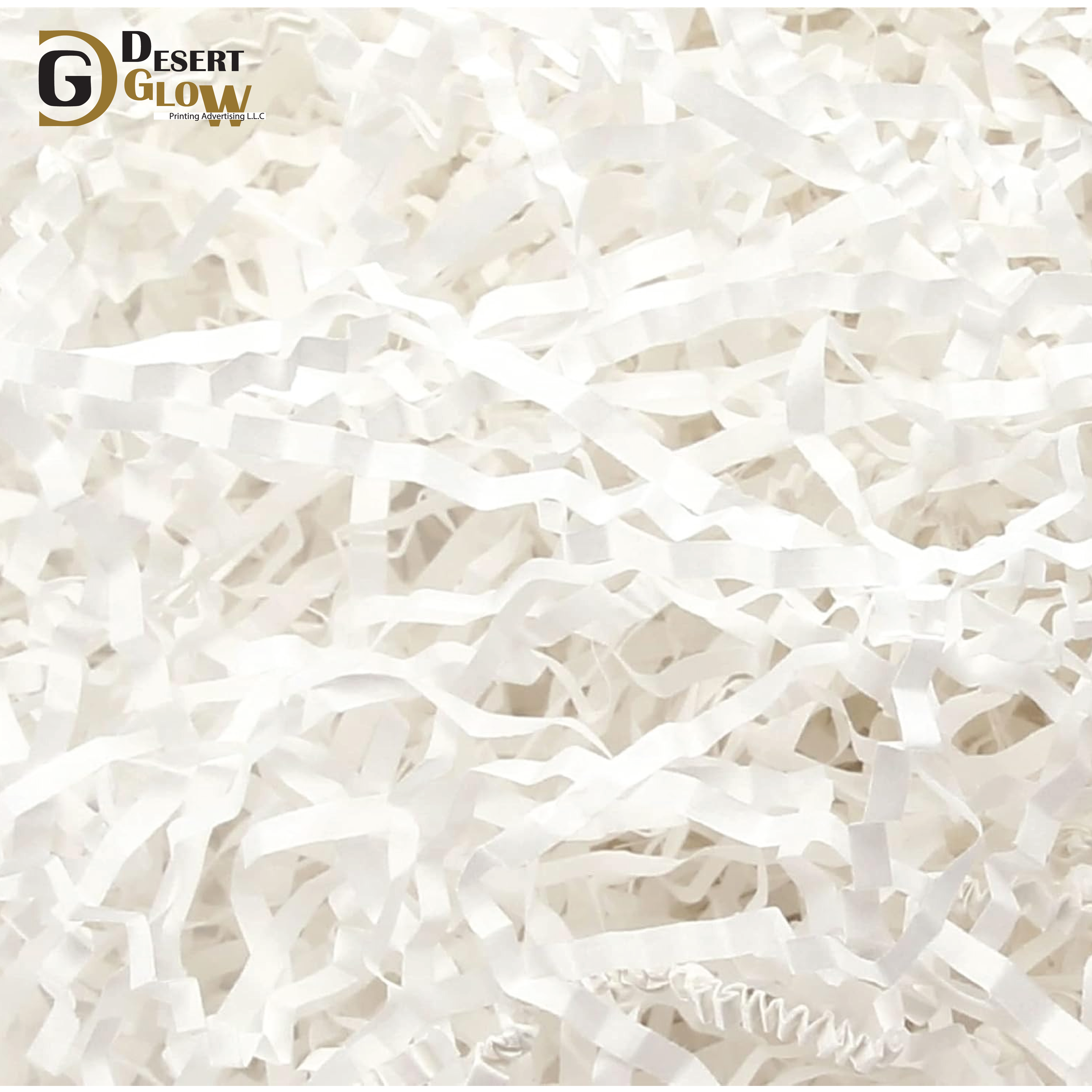 White Rafia Paper Shreds
