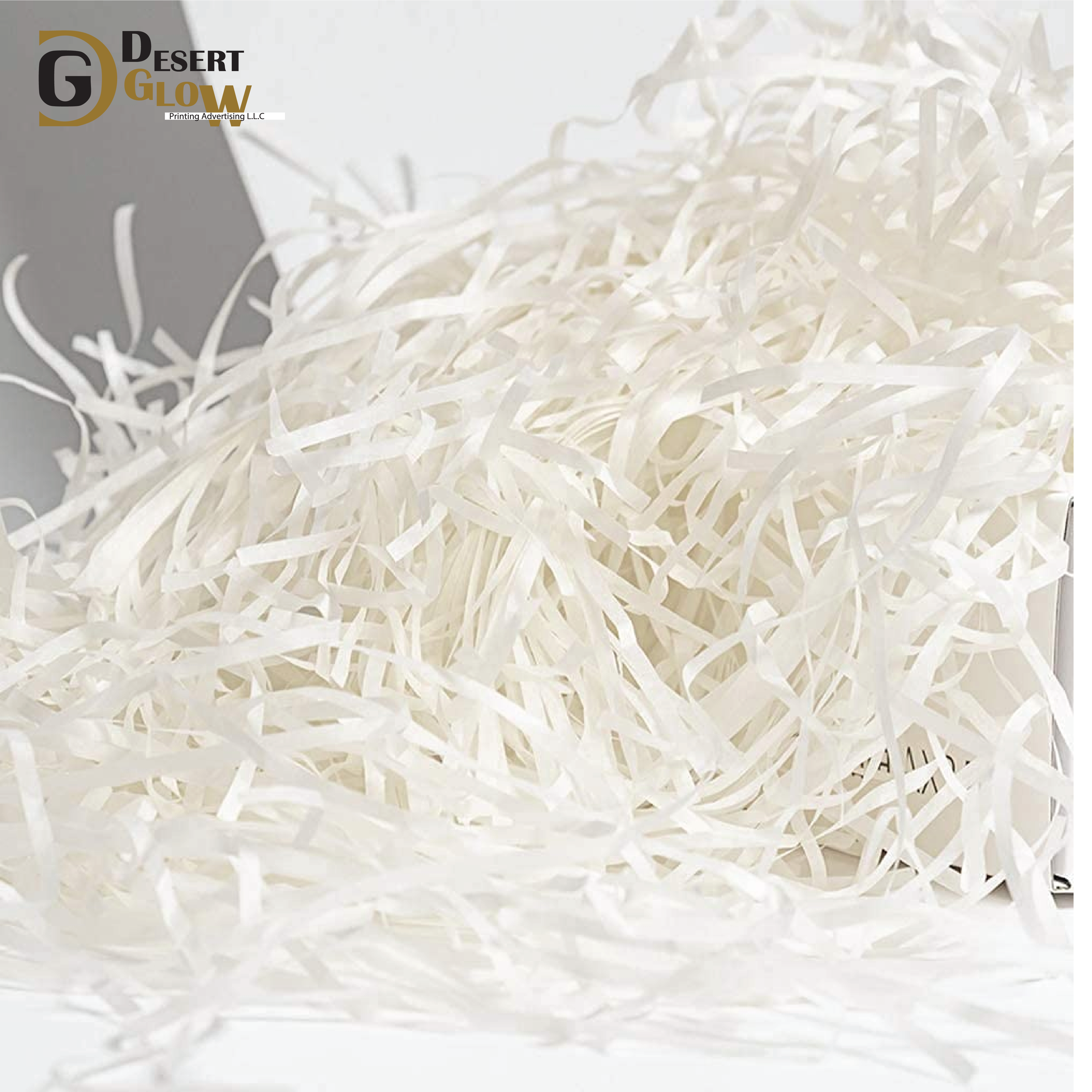 100 gram White Raffia Paper Shreds Eco-friendly-03