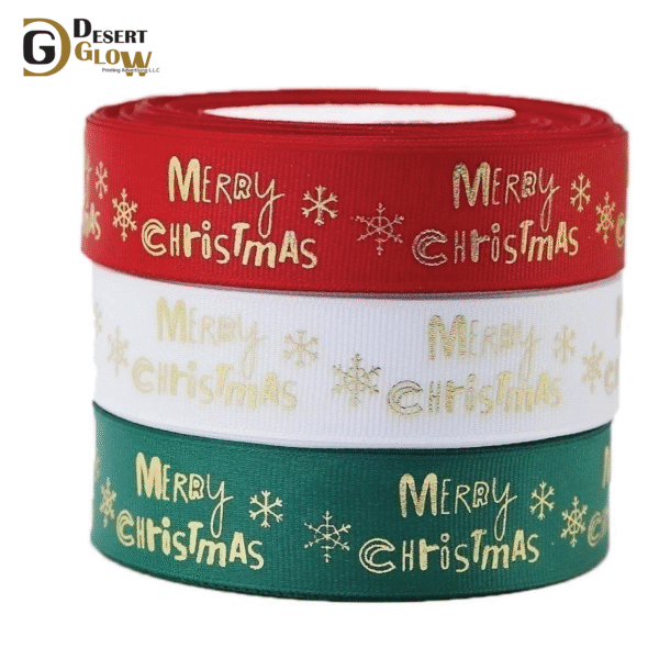 Merry Christmas Ribbon – Festive Design, Premium Finish & Seasonal Appeal