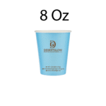 25 Pieces 8 Oz Single Wall Blue Paper Cups