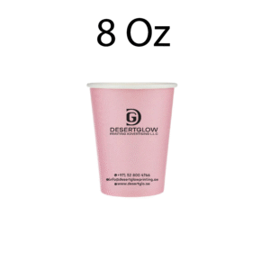 25 Pieces 8 Oz Single Wall Pink Paper Cups-03