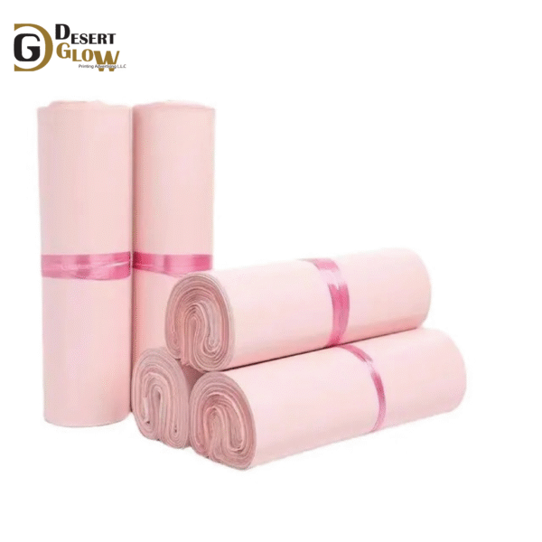 Baby Pink Plastic Envelope Bag