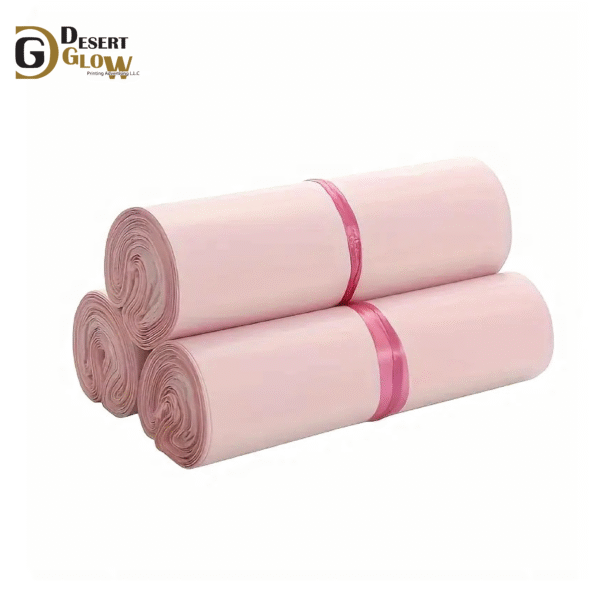 Baby Pink Plastic Envelope Bag