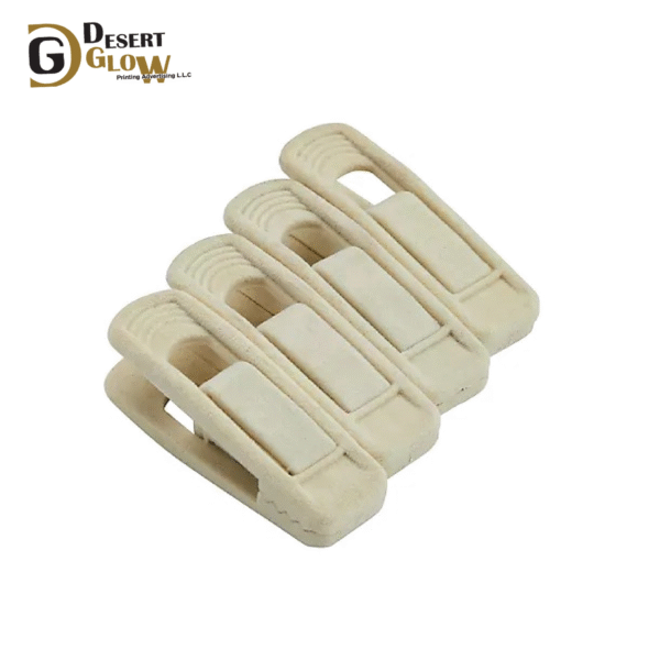 Beige Velvet Clips 20 Pack