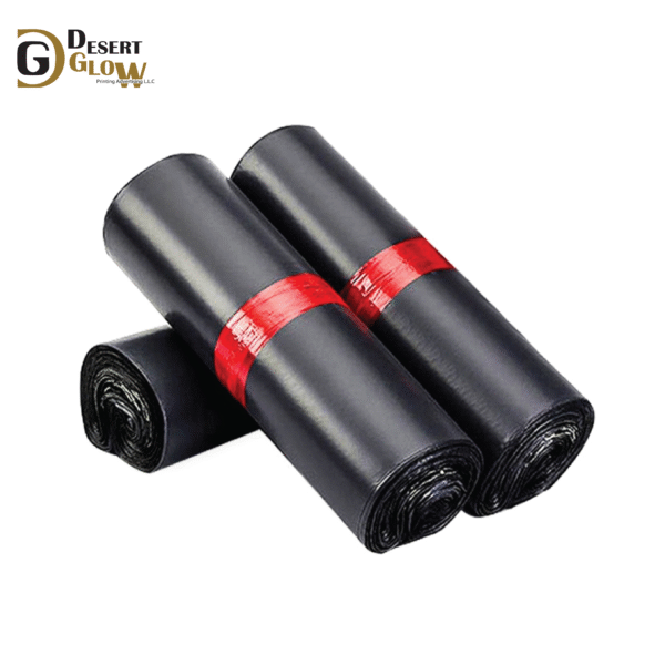 Black Plastic Envelope Bag