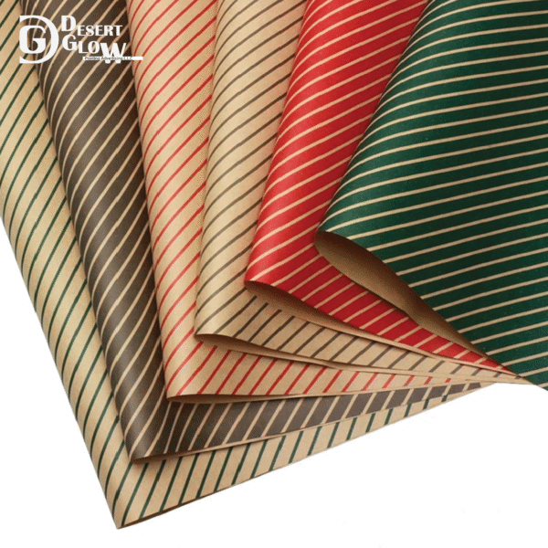 Christmas Strip Design Wrapping Paper