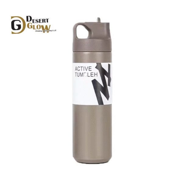 Double Wall Bottle With Sipper & Straw