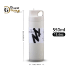 Double Wall Bottle With Sipper & Straw