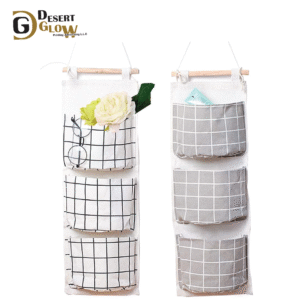 Fabric with 3 Pockets for Kids Room