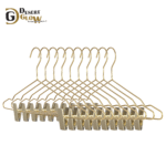 Golden Color Metal Hangers & Clips 16.8 Inch