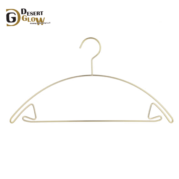 Golden Color Semi-Circle Metal Clothes Hanger