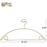 Golden Color Semi-Circle Metal Clothes Hanger