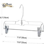 Crystal Pants Hangers with Double Clips