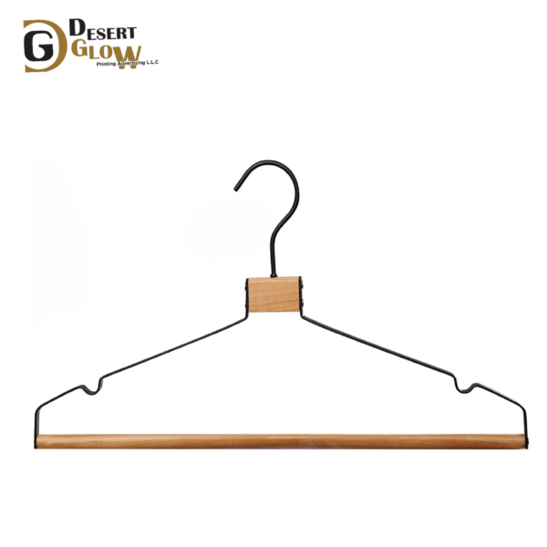 High Grade Metal hangers – Nature Color Wooden Heavy Duty