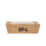 Kraft Brown Top Lunch Box with Window