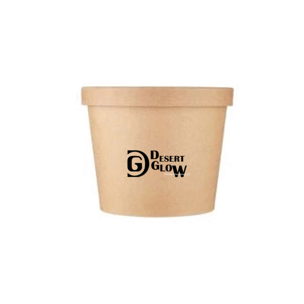Kraft Paper Noodle Bowl with Kraft Lid