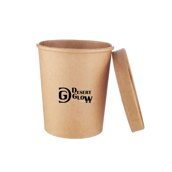 Kraft Paper Noodle Bowl with Kraft Lid
