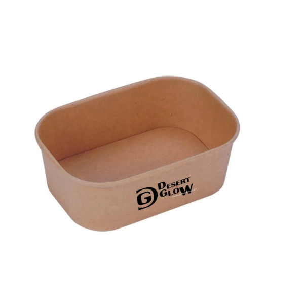 Kraft Rectangular Container 300 Pieces