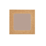 Kraft Square Salad Box with Window