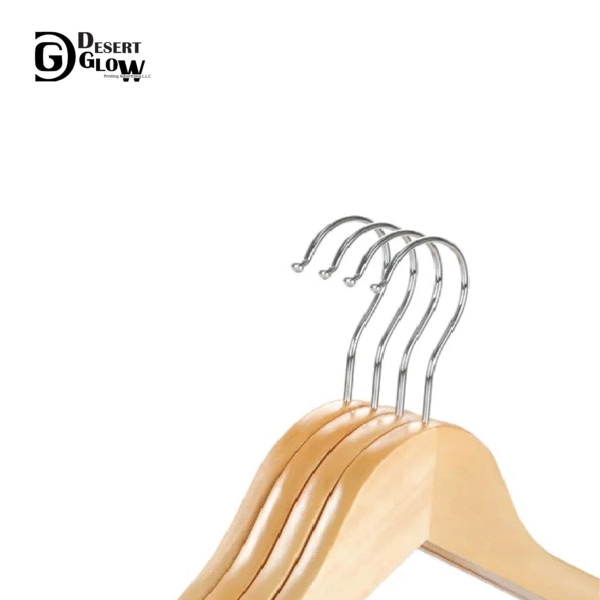 Natural Color Wooden Suit Hanger Smooth Finish B-Grade Quality