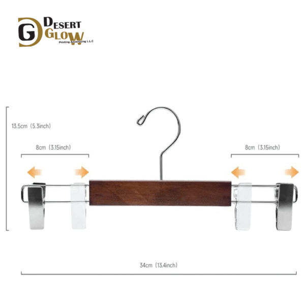 Nature Smile Solid Wooden Skirt Pants Hangers 20 Pack