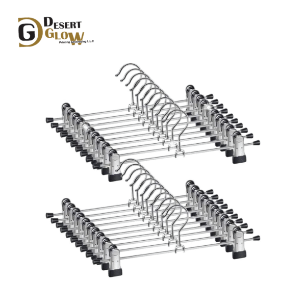 Pant Hangers Skirt Hangers with Clips 12 Inch