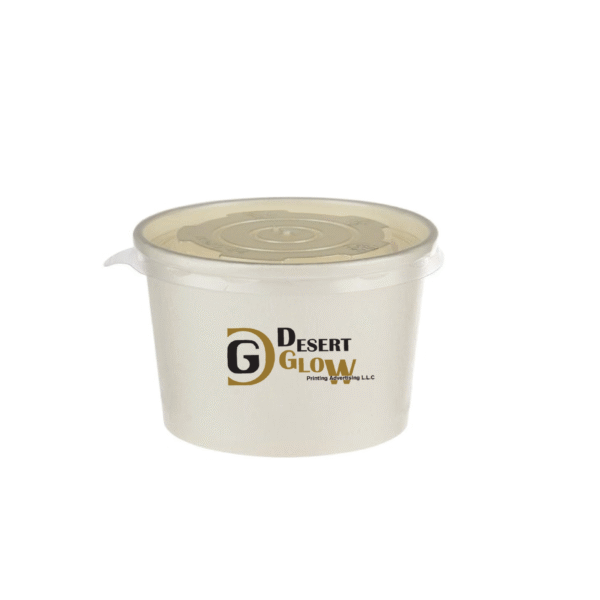 Paper Soup Bowl White