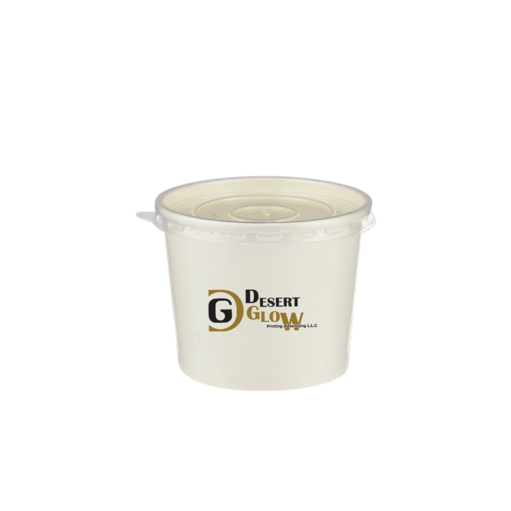 Paper Soup Bowl White