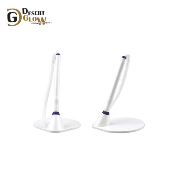 Pen With Chain Plastic Base