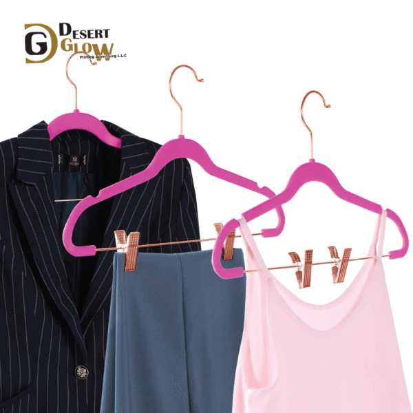 Premium Velvet Pants Hangers with Clips