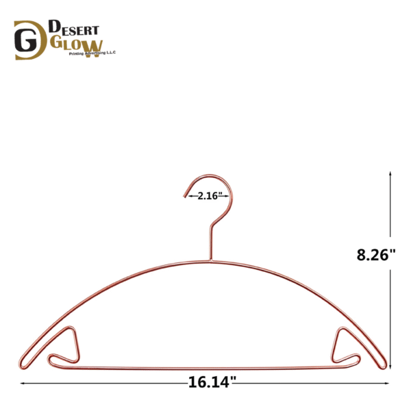 Rose Golden Color Semi-Circle Metal Clothes Hanger