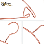 Rose Golden Color Semi-Circle Metal Clothes Hanger