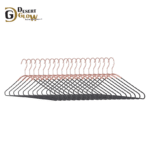 Rose Golden Color Strong Metal Hanger 16.8 Inch Golden & Black Color