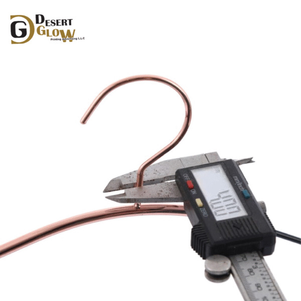 Rose Golden Color Strong Metal Hanger 16.8 Inch Golden & Black Color