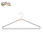 Rose Golden Color Strong Metal Hanger 16.8 Inch Golden & Black Color