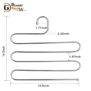 S-Shape Pants Hangers Space Save Non-Slip-03