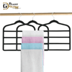 Skirt Hangers 4 Layers 360° Swivel Hook Velvet Clothes Hanger for Jeans