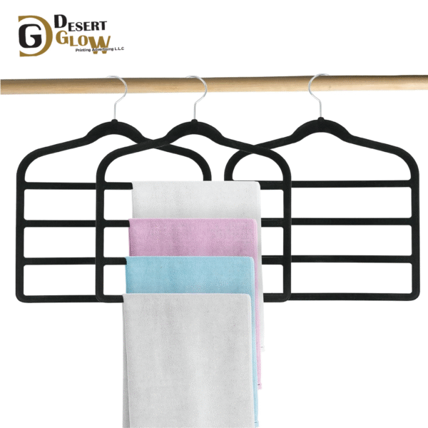 Skirt Hangers 4 Layers 360° Swivel Hook Velvet Clothes Hanger for Jeans