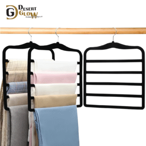 Skirt Hangers 4 Layers 360° Swivel Hook Velvet Clothes Hanger for Jeans