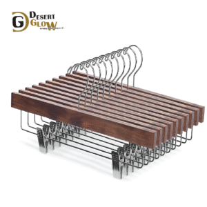 Solid Lotus Wood Deluxe Wooden Pants Hangers