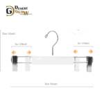 Solid Wooden Pants Skirt Hangers 10 Pack