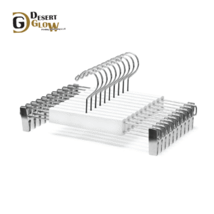 Solid Wooden Pants Skirt Hangers 10 Pack