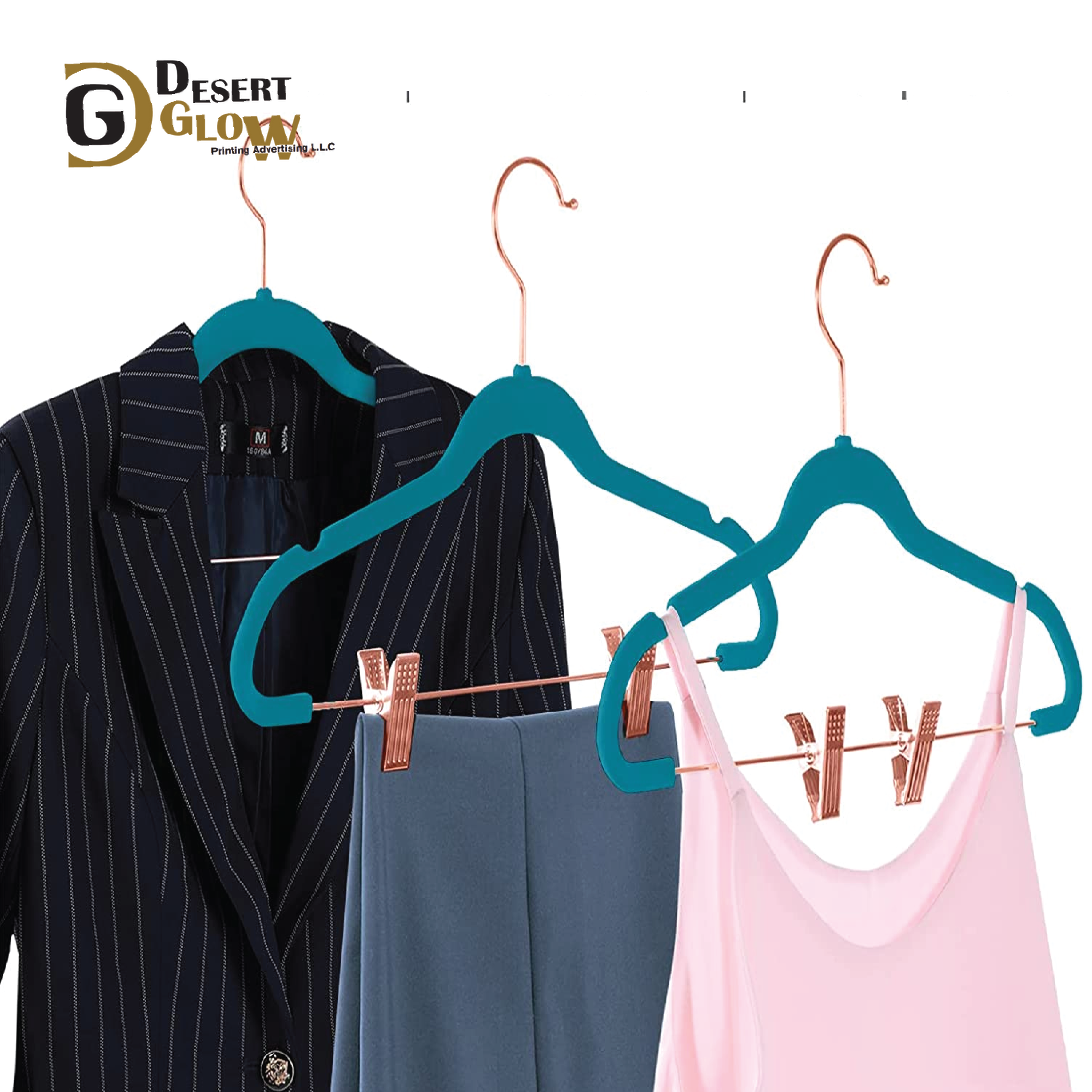 Space Saving Shirt Clothes Hangers Green