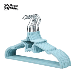 Star Shape Blue Velvet Baby Clothes Hanger-02