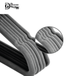 Star Shape Grey Velvet Baby Clothes Hanger