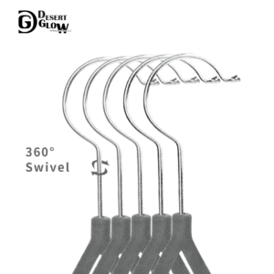 Star Shape Grey Velvet Baby Clothes Hanger-04