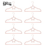 Star Shape Pink Velvet Baby Clothes Hanger